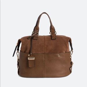 Octavia London Mixed Material Satchel